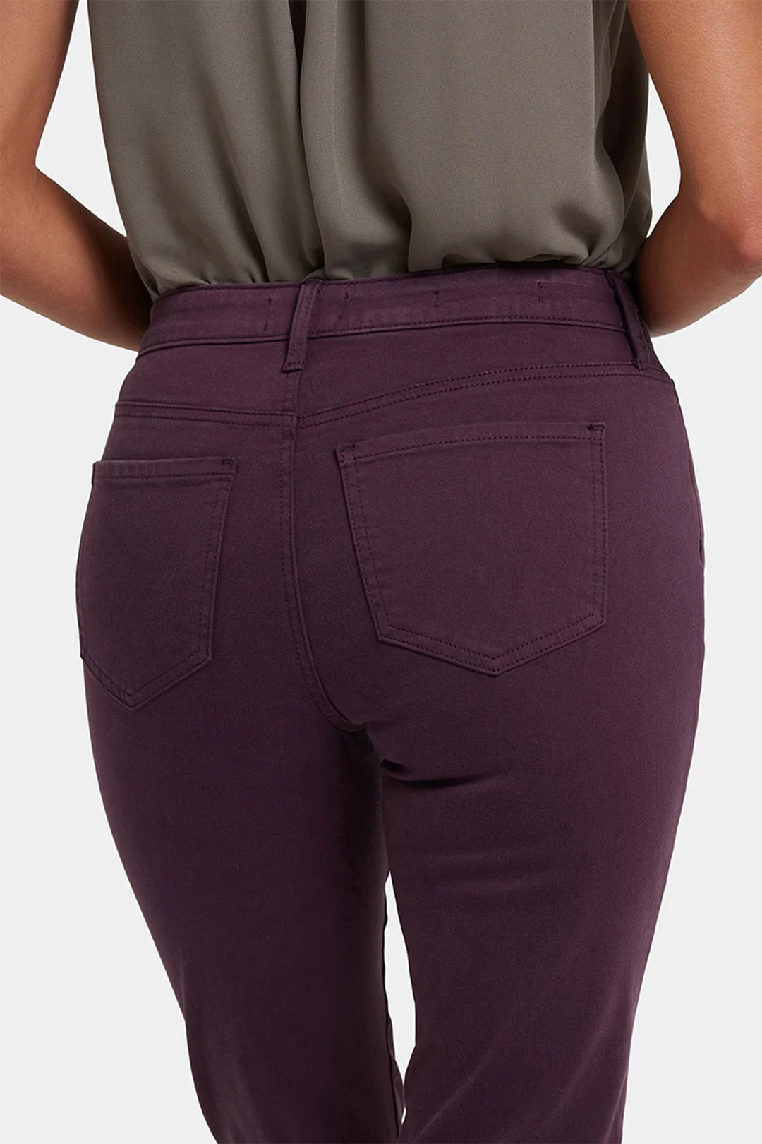 NYDJ MFOSSS2336 Sheri Fig Purple Slim Jeans 202501