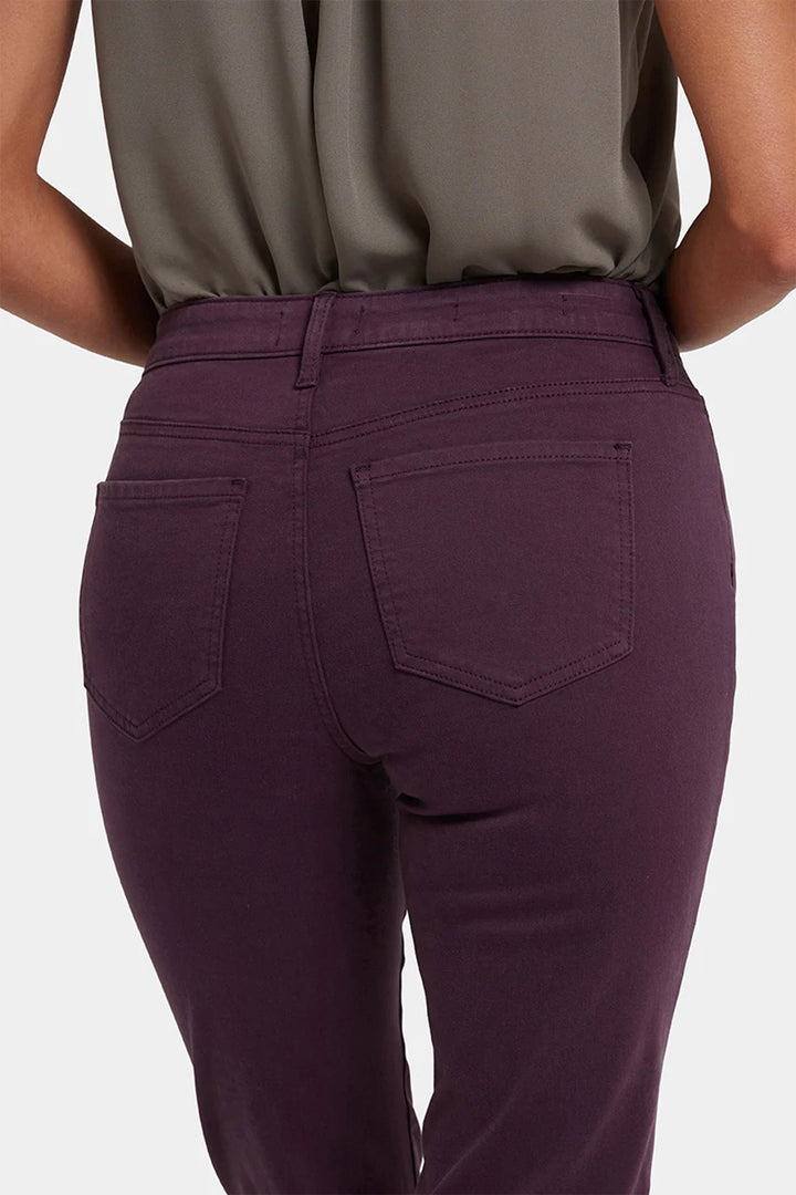 NYDJ MFOSSS2336 Sheri Fig Purple Slim Jeans 202501