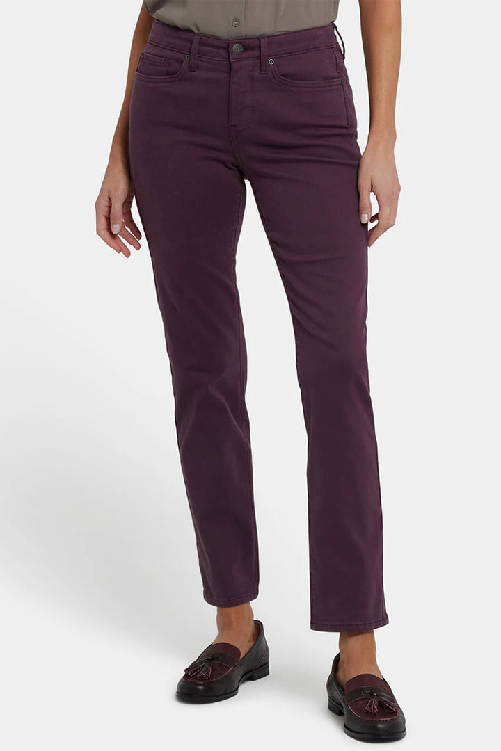 NYDJ MFOSSS2336 Sheri Fig Purple Slim Jeans 202501