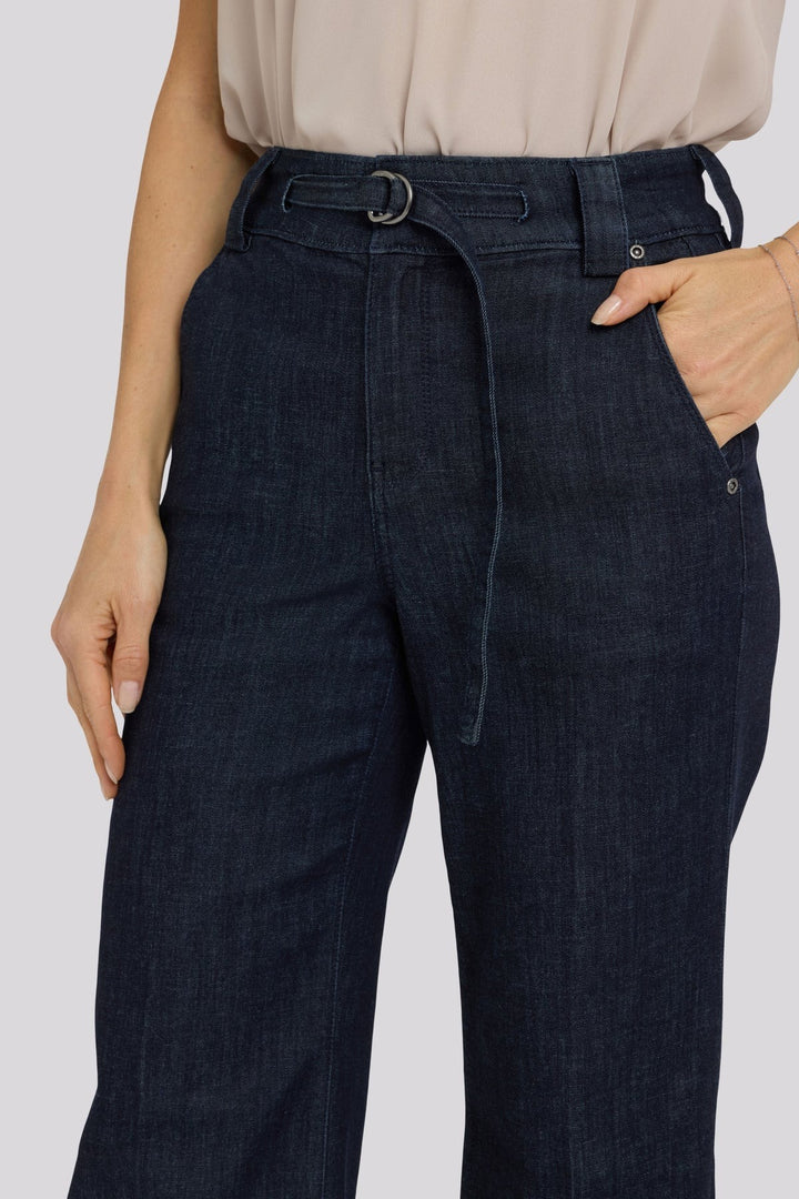 NYDJ MIA Palazzo Dark Blue Rinse High Rise Jeans MDTF9264