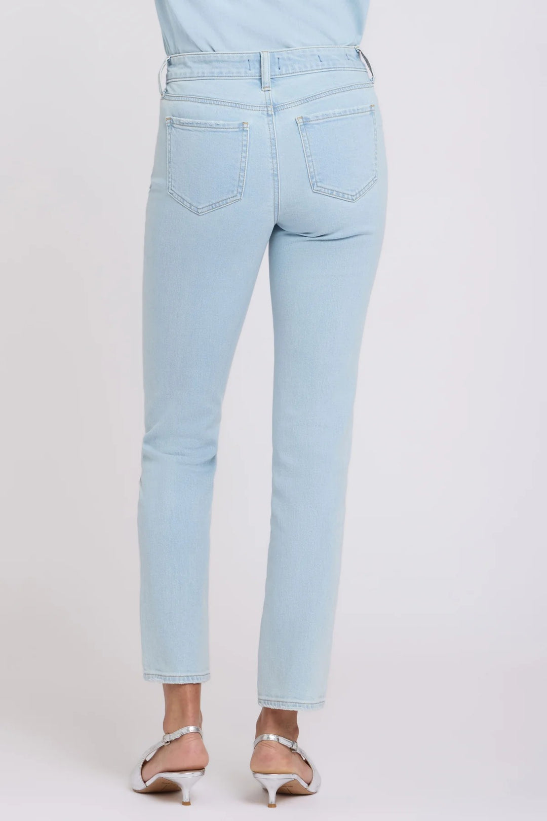 NYDJ Sheri Sky Valley Blue Slim Straight Ankle Jeans MGWRSA2337