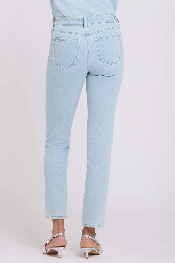 NYDJ Sheri Sky Valley Blue Slim Straight Ankle Jeans MGWRSA2337