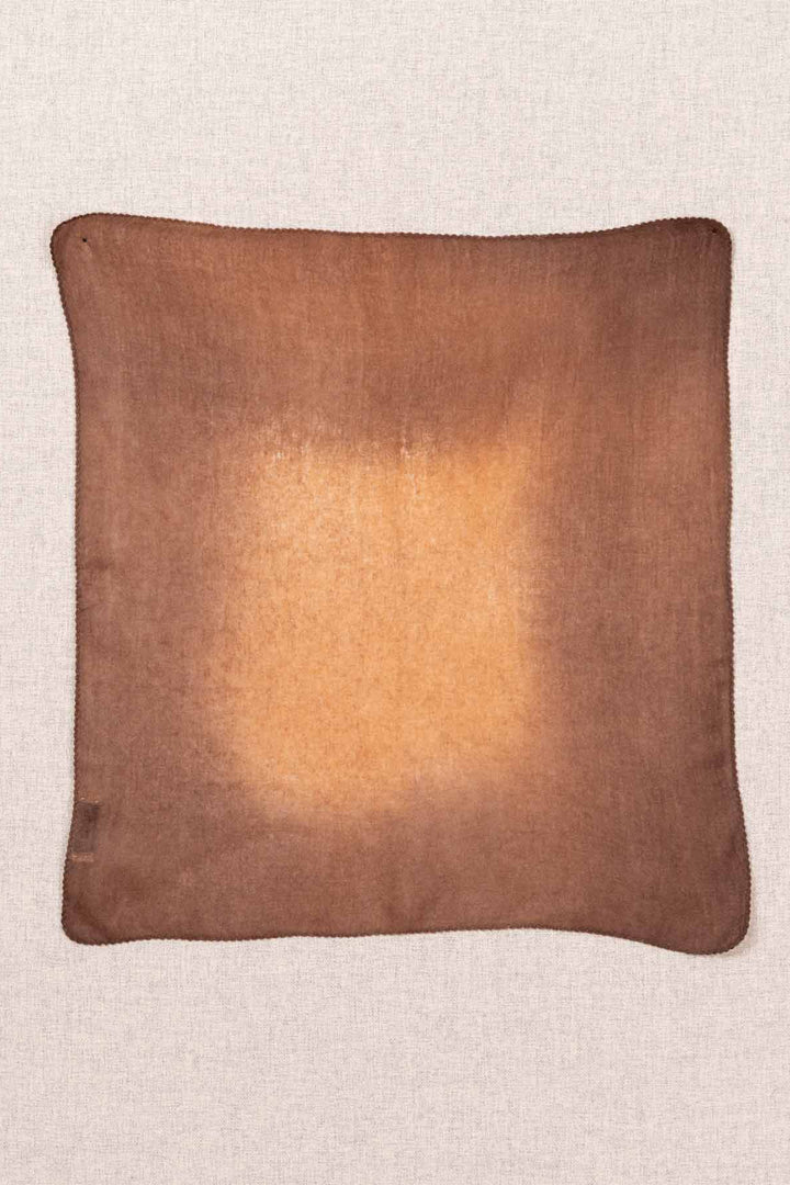 Oats &amp; Rice Muse Apricot Orange Cashmere Foulard Scarf OR26-WNS03, flat lay, open