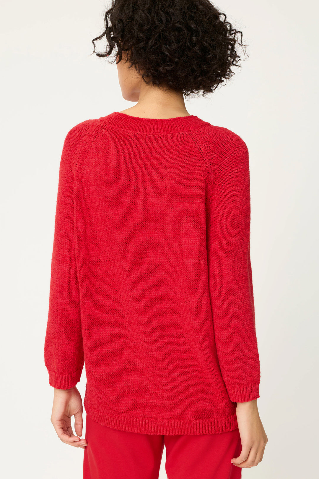 Olsen 11004539 20258 French Red Long Sleeve Jumper