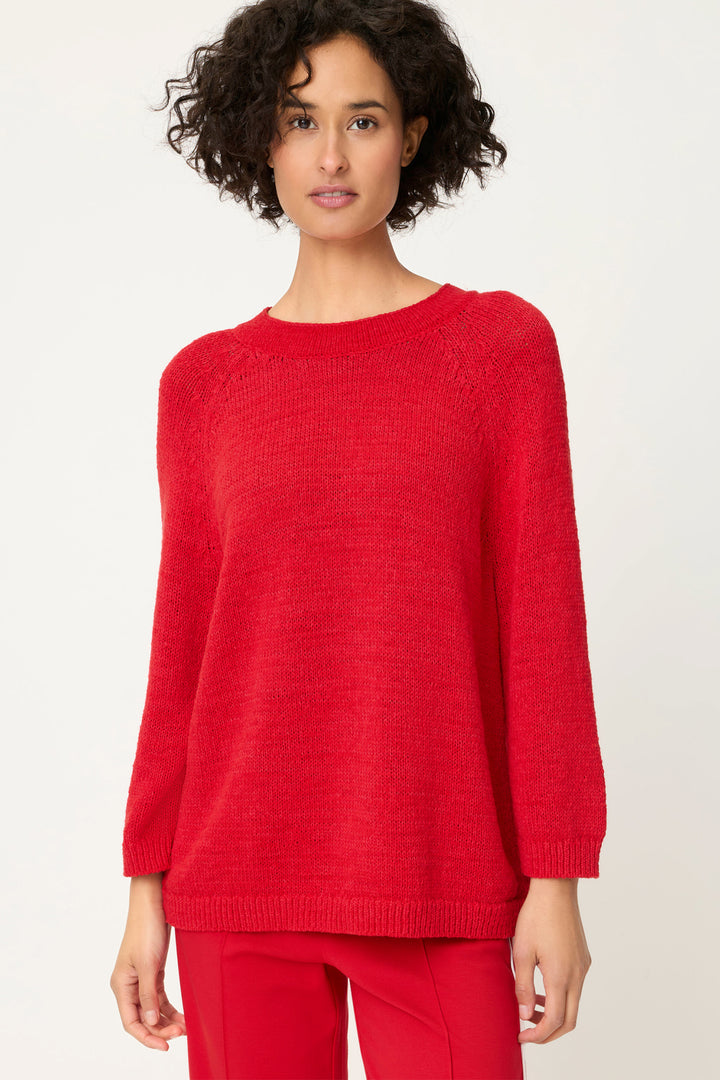 Olsen 11004539 20258 French Red Long Sleeve Jumper