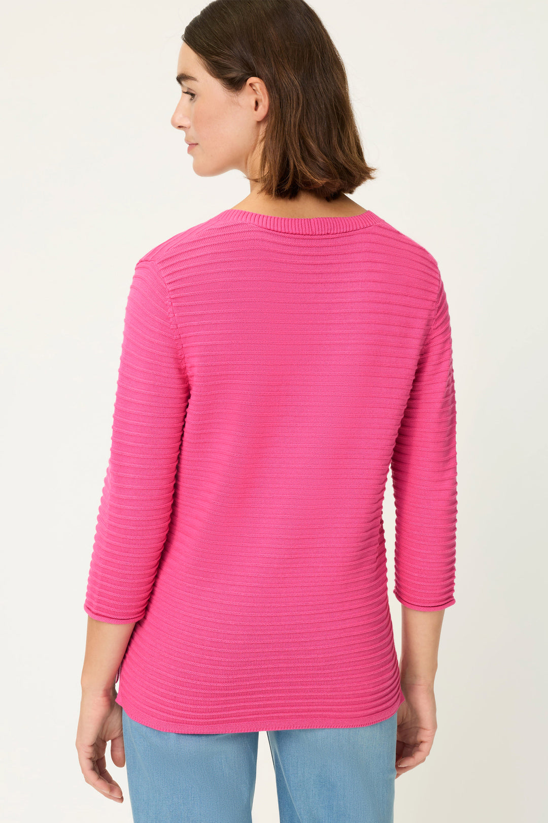 Olsen 11004816 20257 Fuschia Long Sleeved Jumper