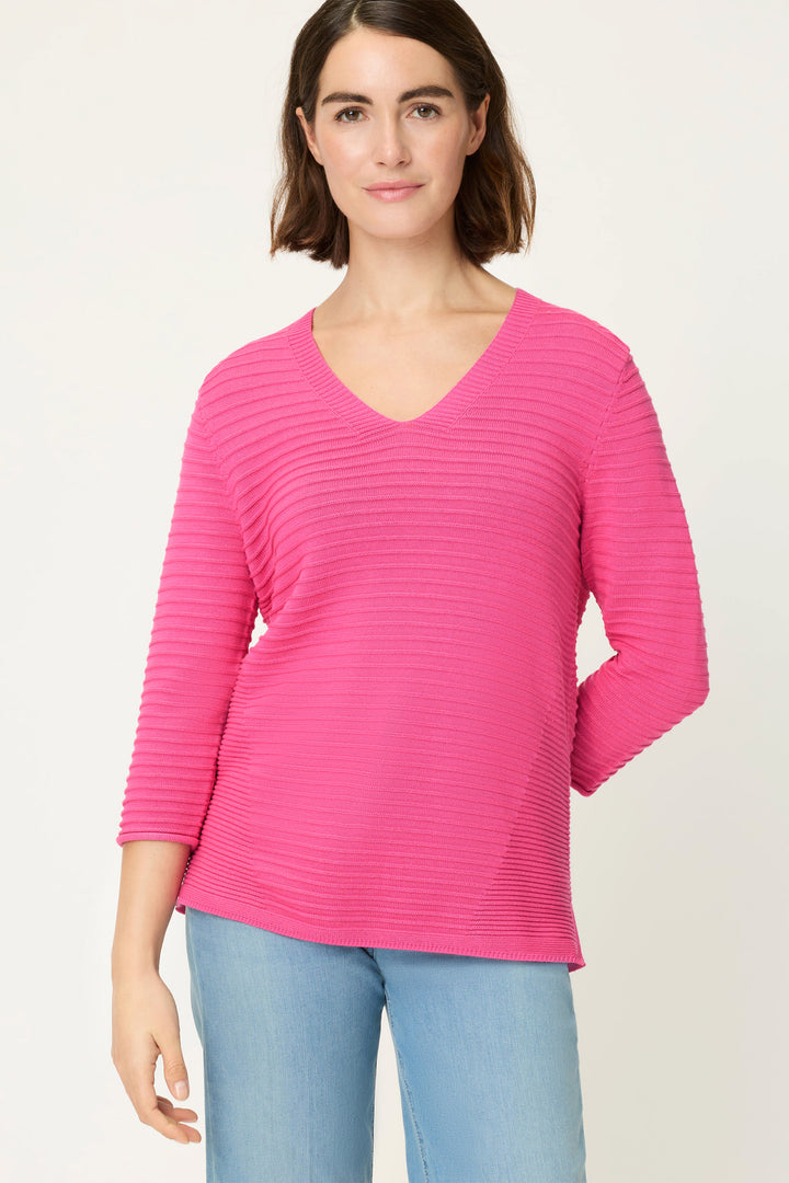 Olsen 11004816 20257 Fuschia Long Sleeved Jumper