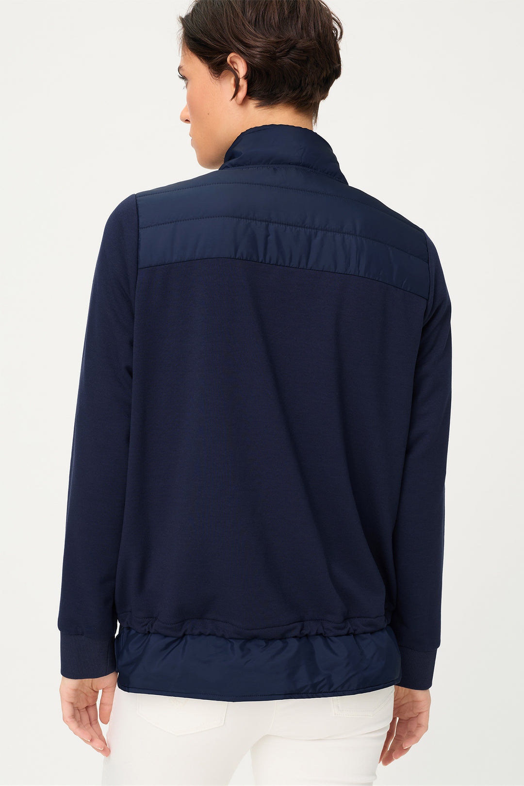 Olsen 11201474 40173 Ink Blue Long Sleeve Jersey Jacket