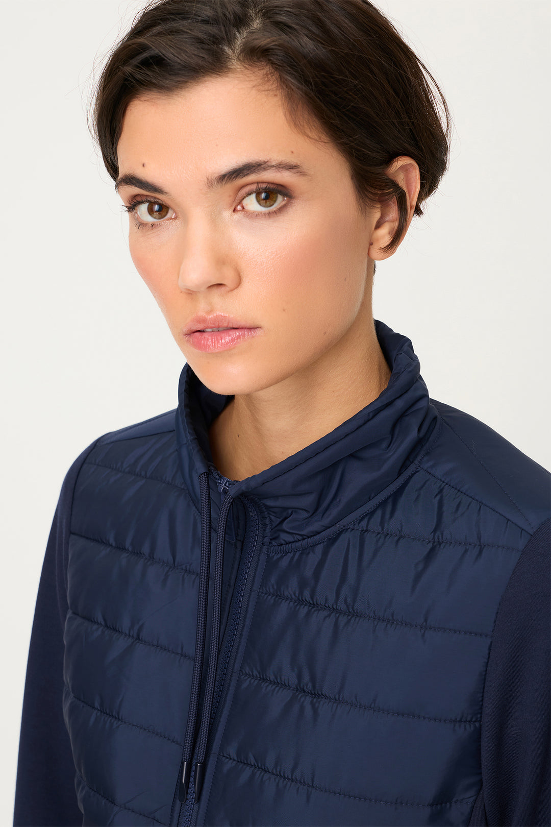 Olsen 11201474 40173 Ink Blue Long Sleeve Jersey Jacket