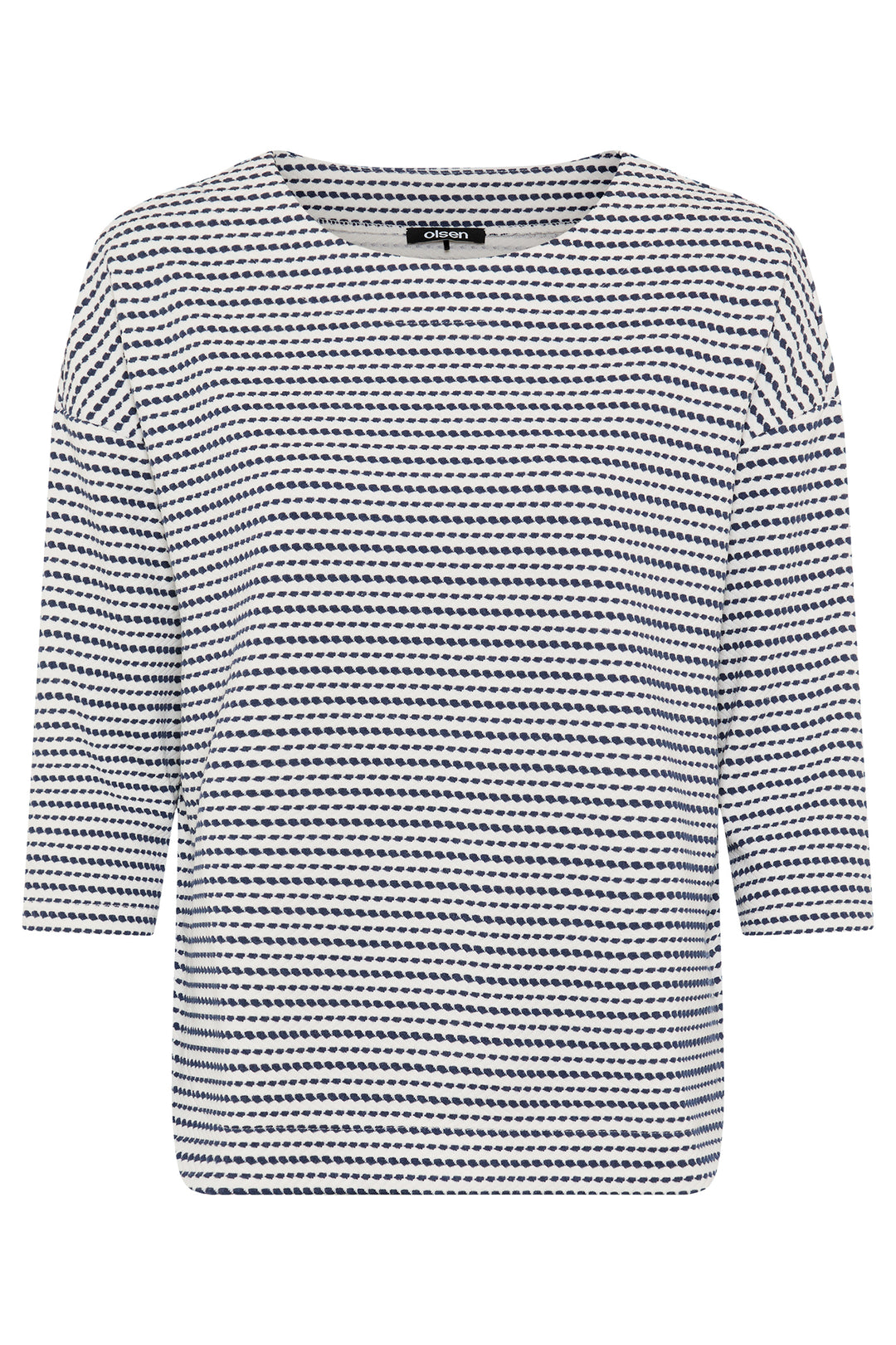 Olsen 11201697 40173 Ink Blue 3/4 Sleeved Sweatshirt