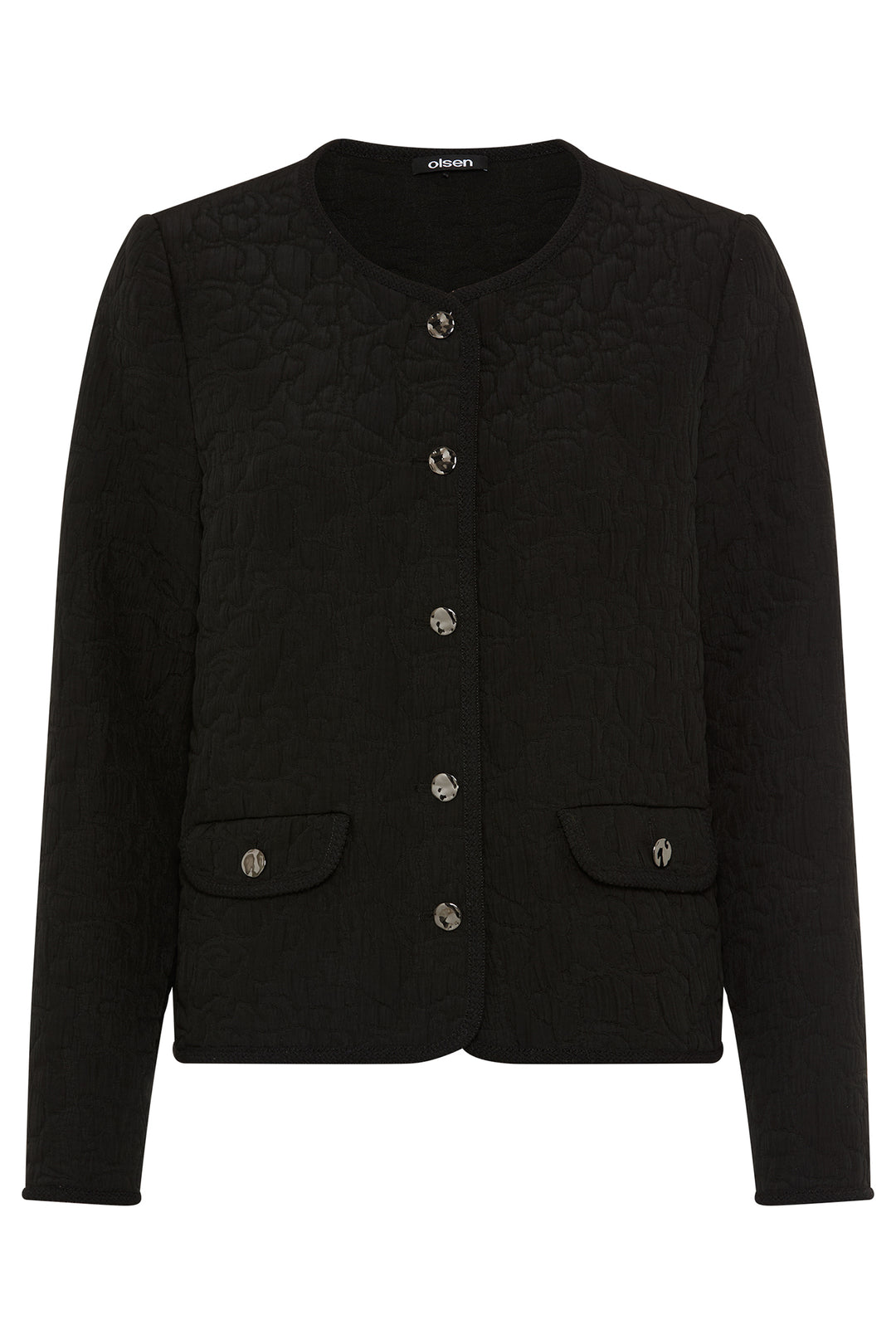 Olsen 15001672 80000 Black Quilt Style Jacket