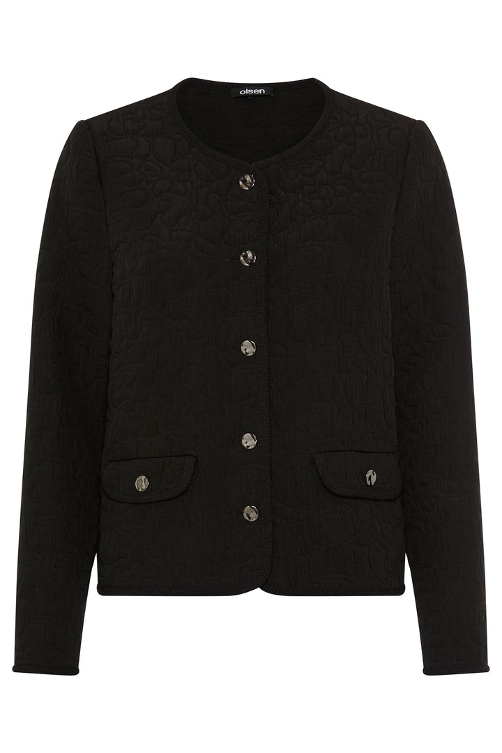 Olsen 15001672 80000 Black Quilt Style Jacket