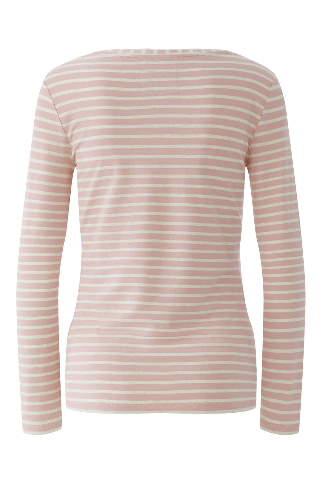Oui 88220 0301 Rose Pink White Stripe Sumiko Long Sleeve T-Shirt