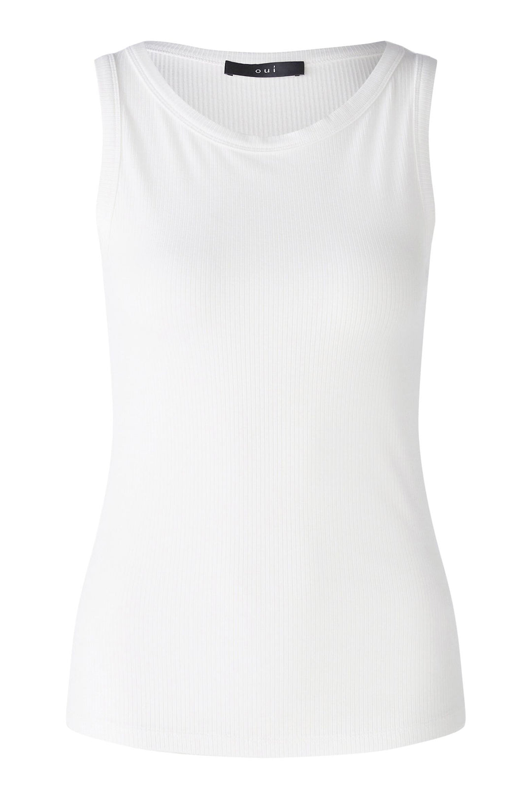 Oui 88608 1002 Optic White Filiz Vest Top