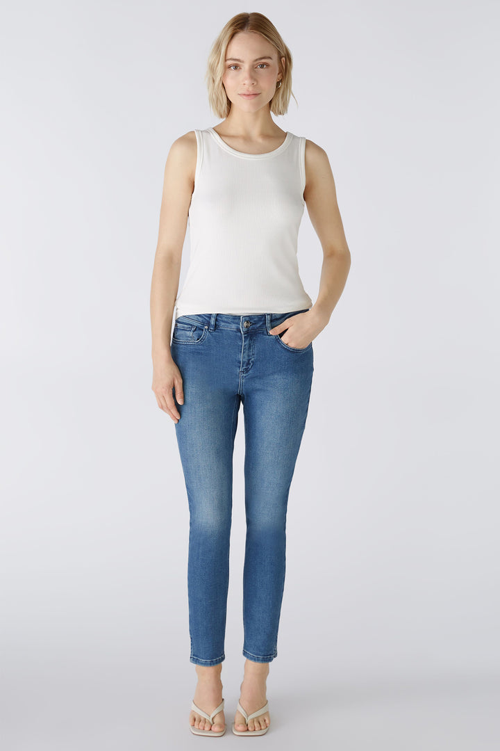 Oui 88608 1006 White Cloud Dancer Filiz Vest Top