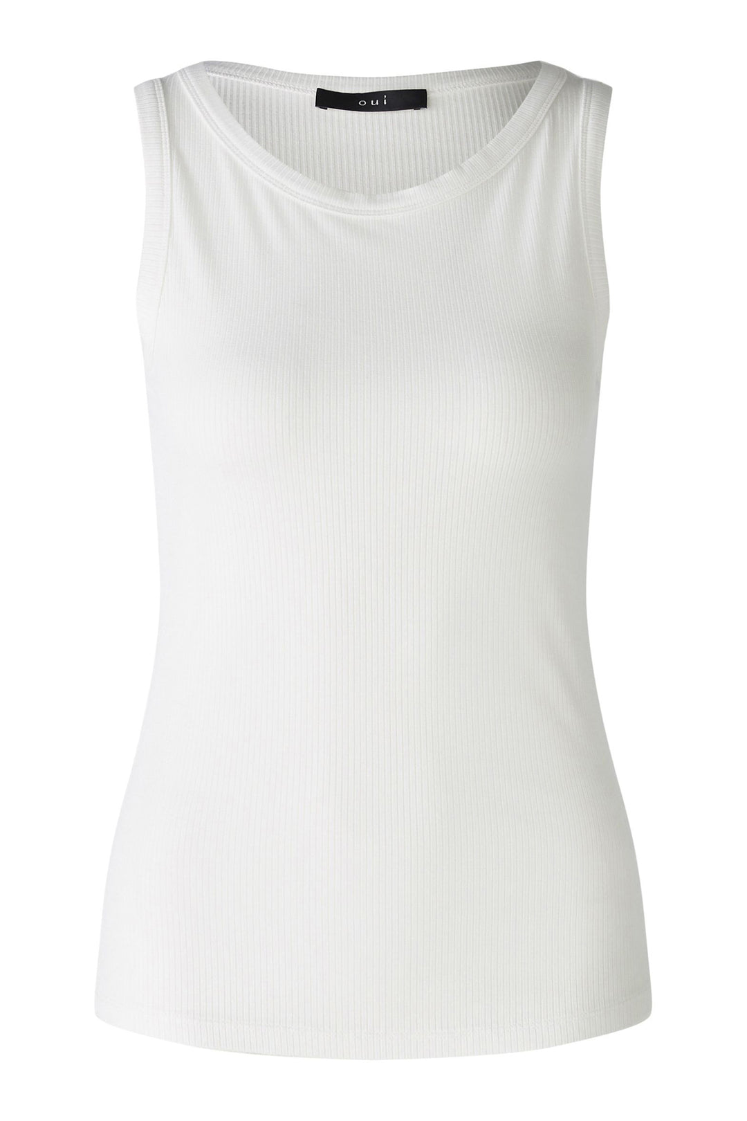 Oui 88608 1006 White Cloud Dancer Filiz Vest Top