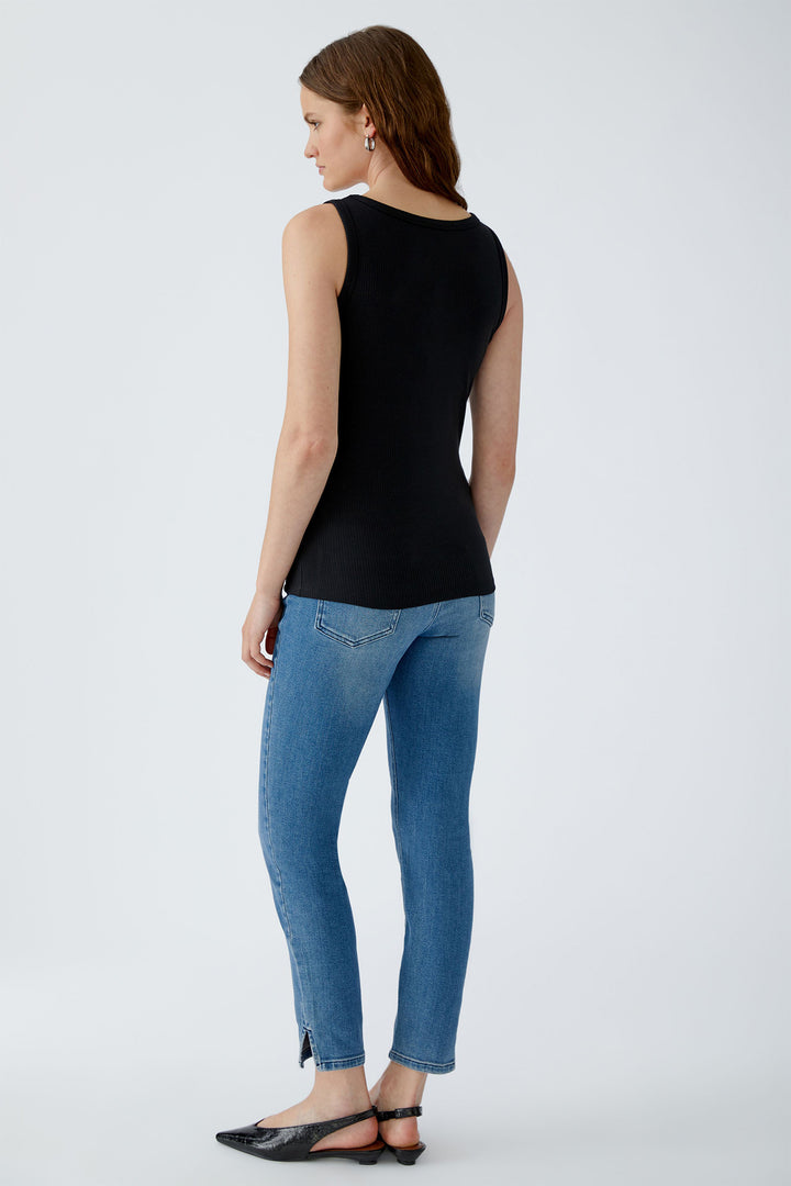 Oui 88608 9990 Black Filiz Vest Top