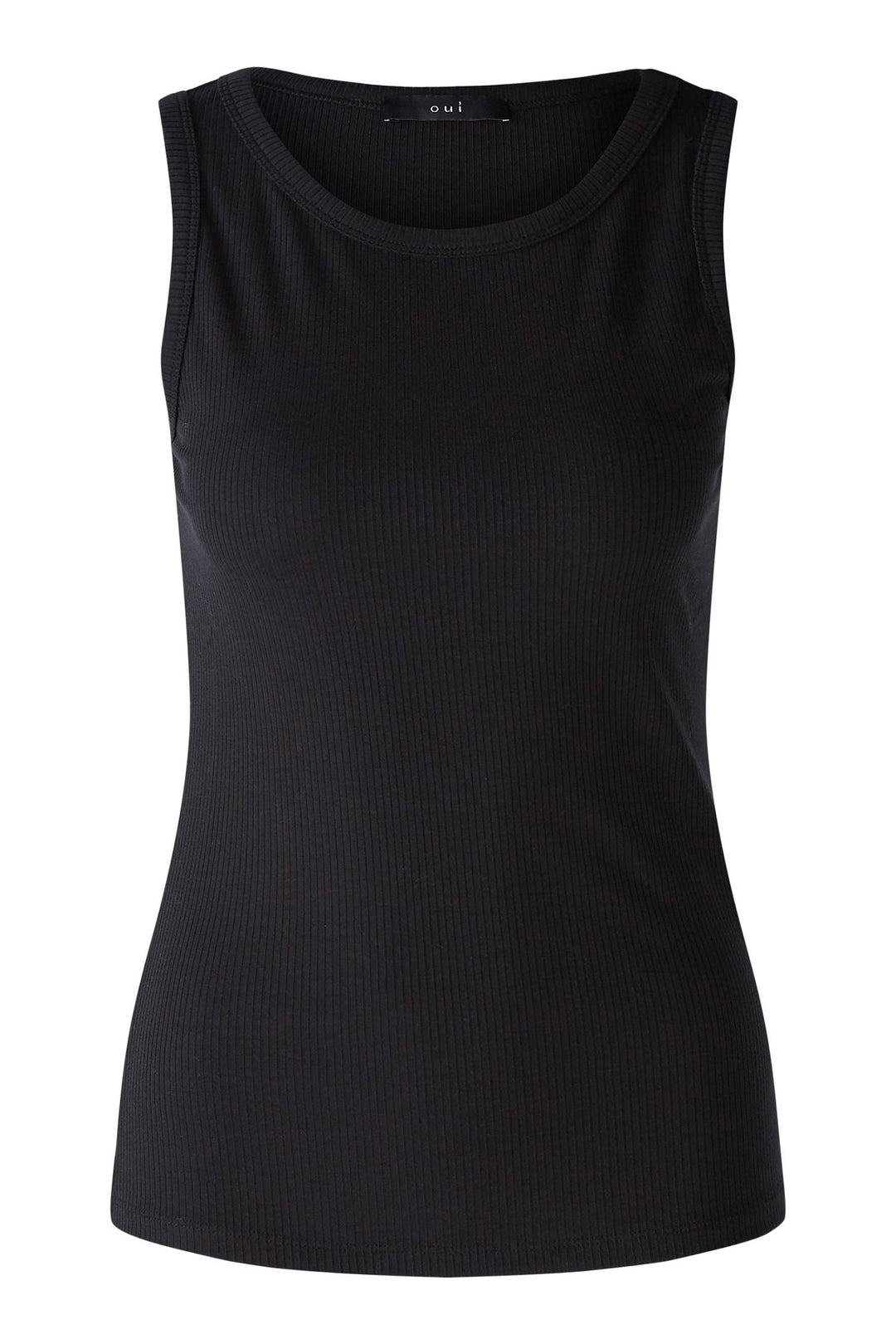 Oui 88608 9990 Black Filiz Vest Top
