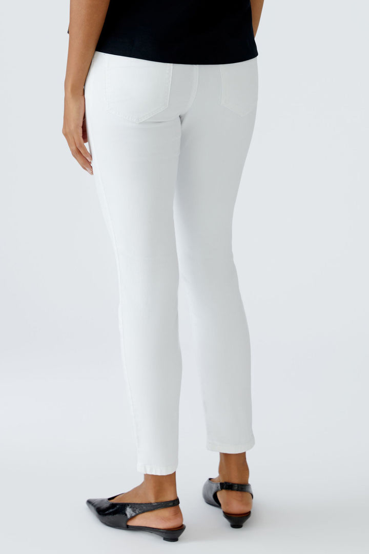 Oui 93363 1002 Optic White Baxtor Cropped Jeggings
