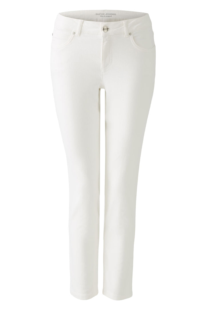Oui 93363 1002 Optic White Baxtor Cropped Jeggings