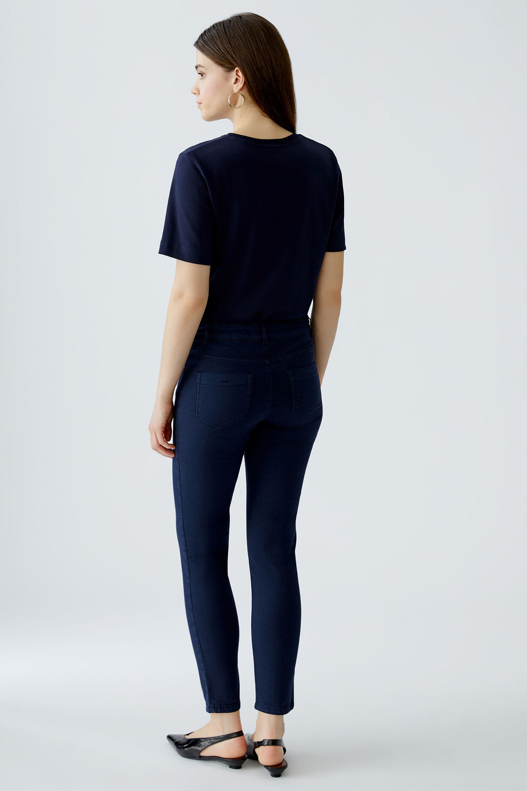 Oui 93363 5742 Dark Blue Baxtor Cropped Jeggings