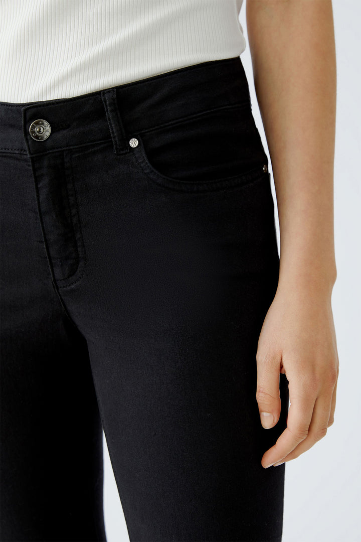Oui 93363 9990 Black Baxtor Cropped Jeggings