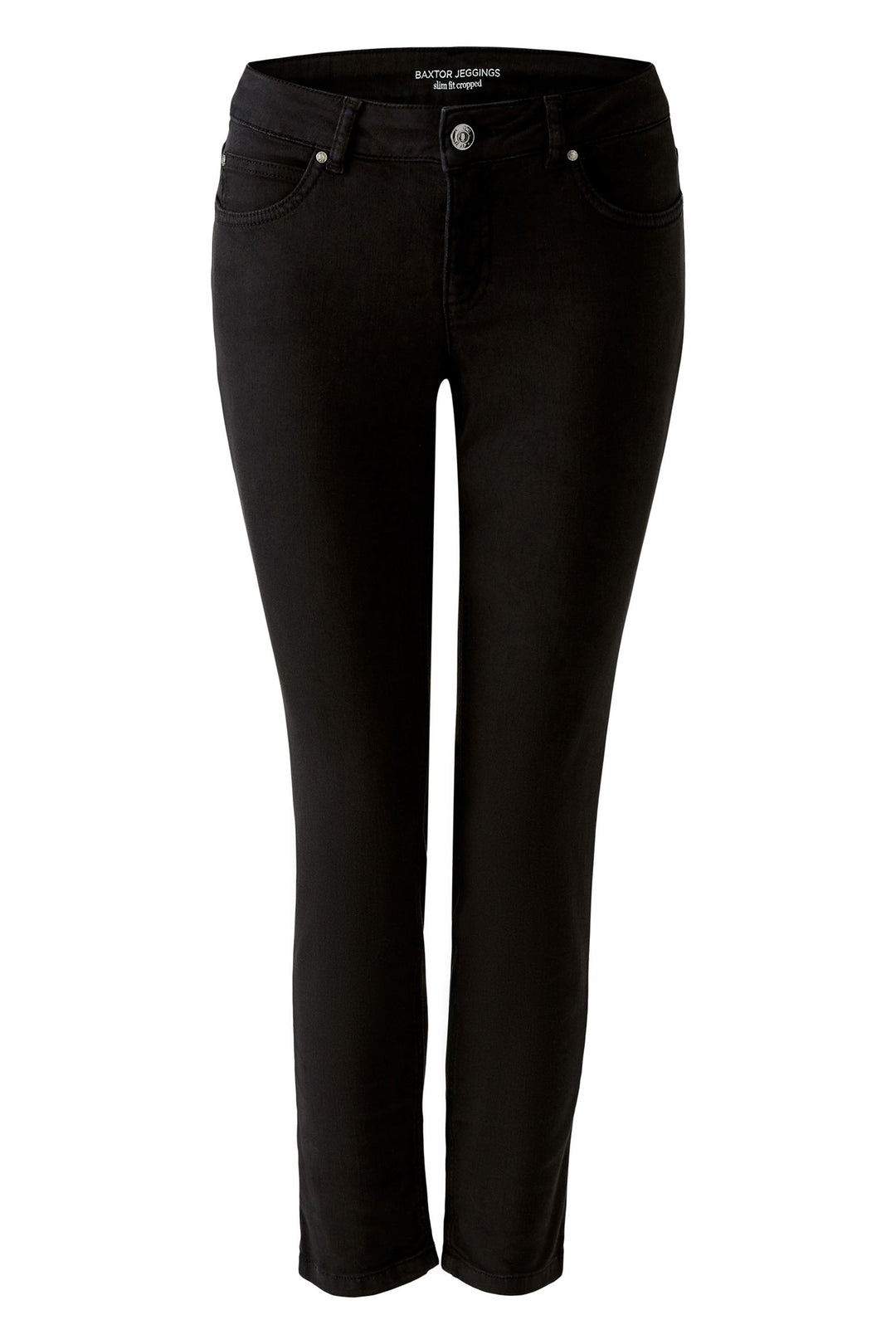 Oui 93363 9990 Black Baxtor Cropped Jeggings