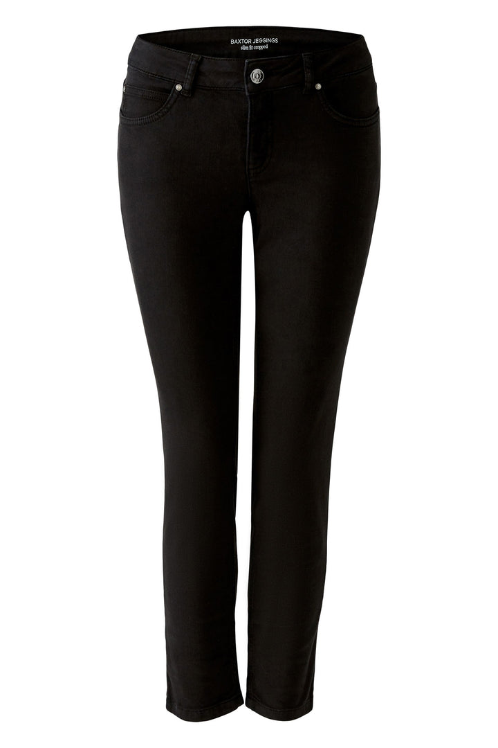 Oui 93363 9990 Black Baxtor Cropped Jeggings
