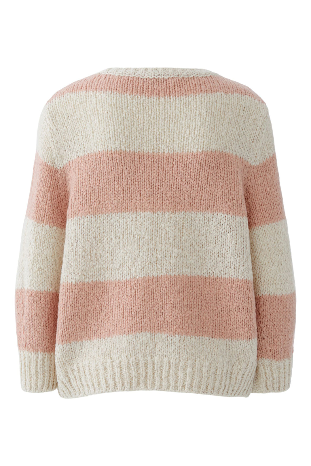 Oui 94307 0307 Rose Pink Camel Esmy Stripe Jumper