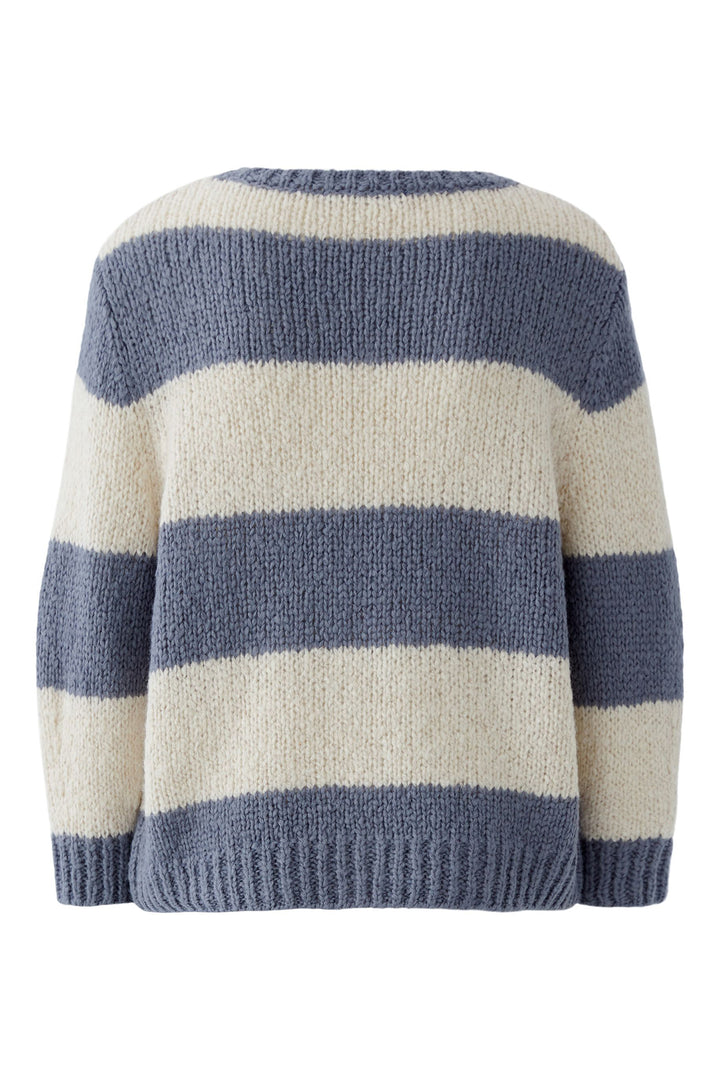 Oui 94307 0547 Blue Stone Emy Stripe Jumper