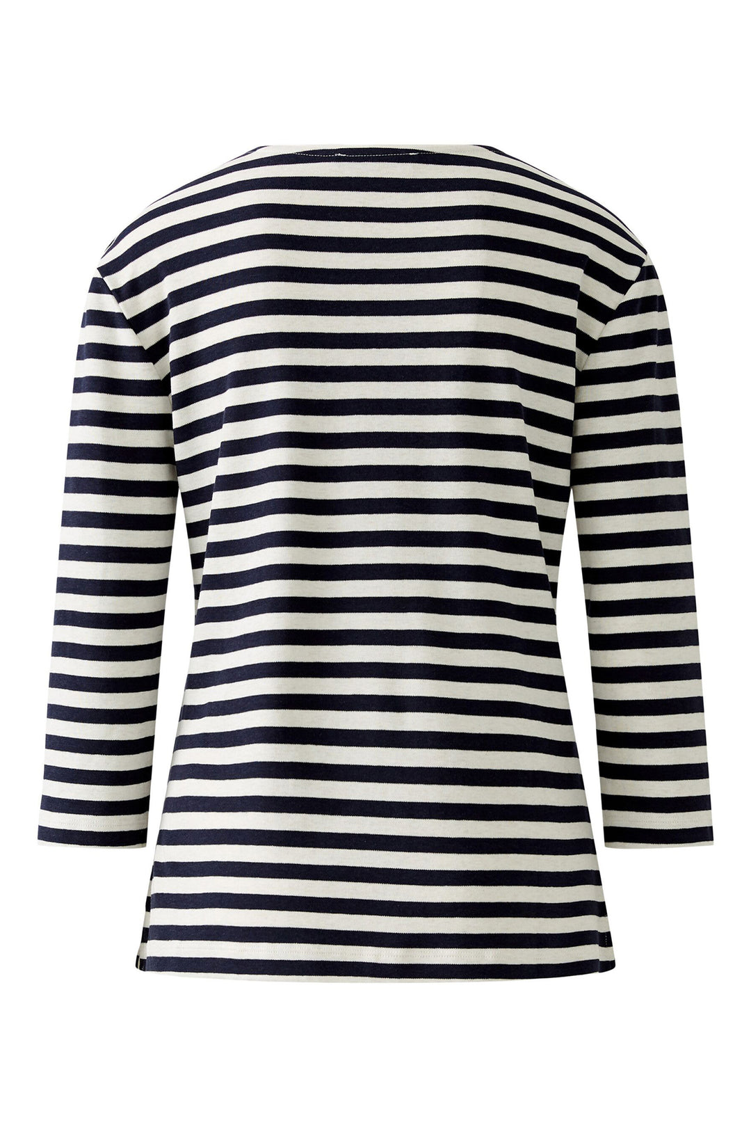 Oui 96259 0105 White Blue Soleila Stripe T-Shirt