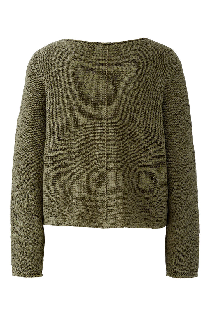 Oui 96440 6702 Green Garden Boat Neck Jumper