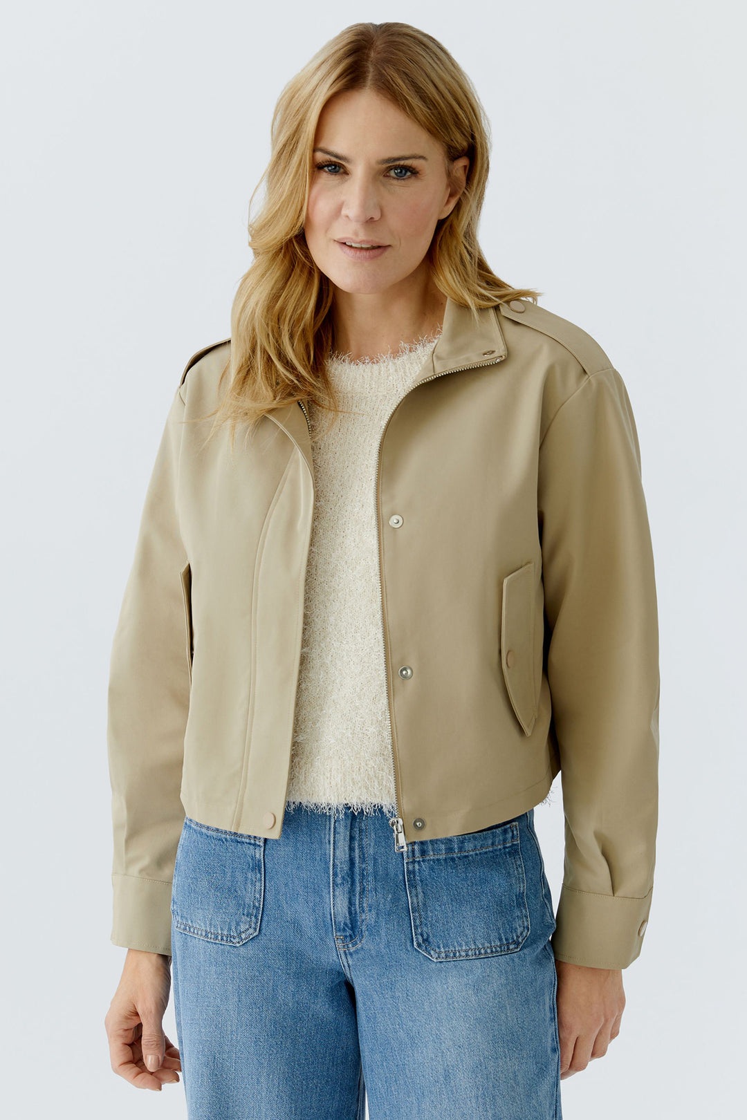 Oui 96604 7532 Brown Sugar Blouson Jacket
