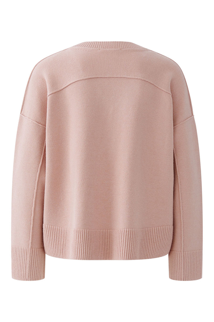 Oui 96752 3092 Dusty Rose V-Neck Jumper