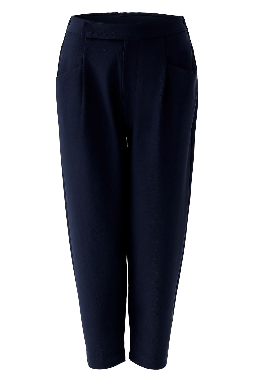 Oui 97143 5742 Dark Blue Cropped Trousers