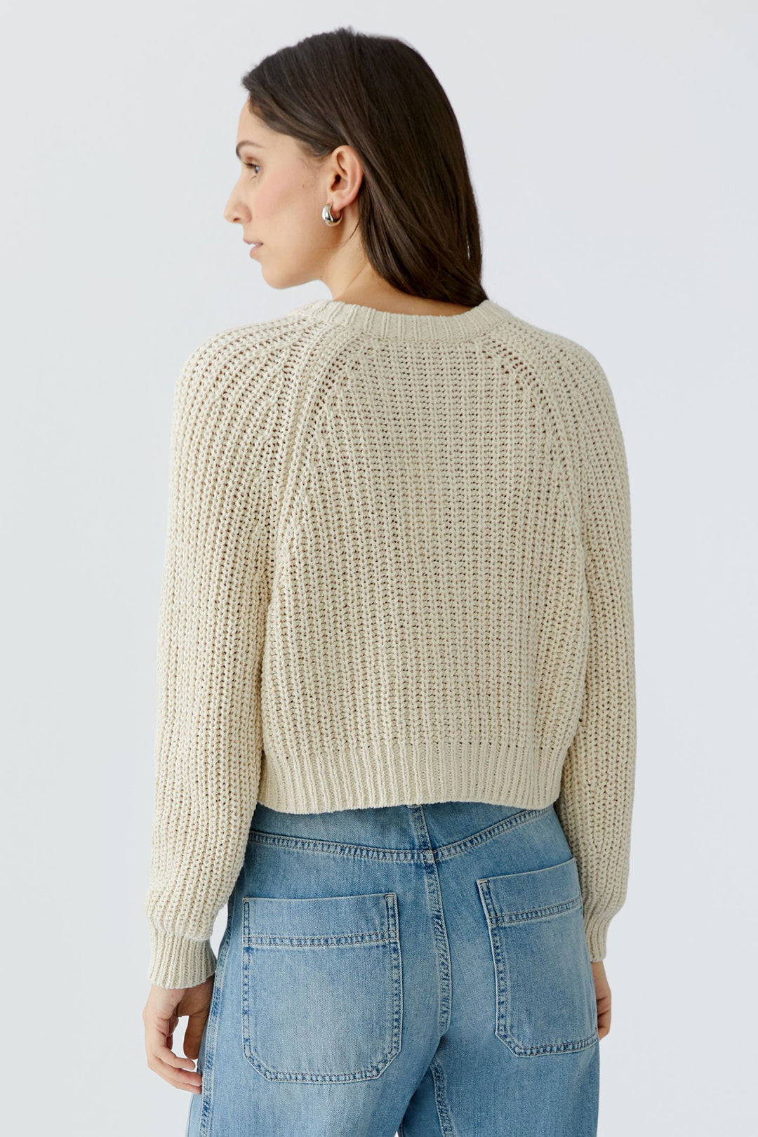 Oui 97755 1088 Whitecap Grey Cardigan