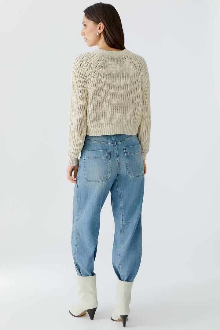 Oui 97755 1088 Whitecap Grey Cardigan