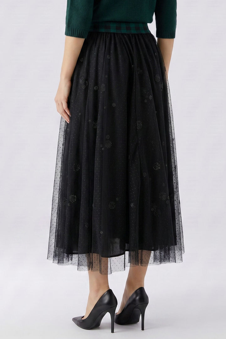 Oui Black Skirt at Shirley Allum