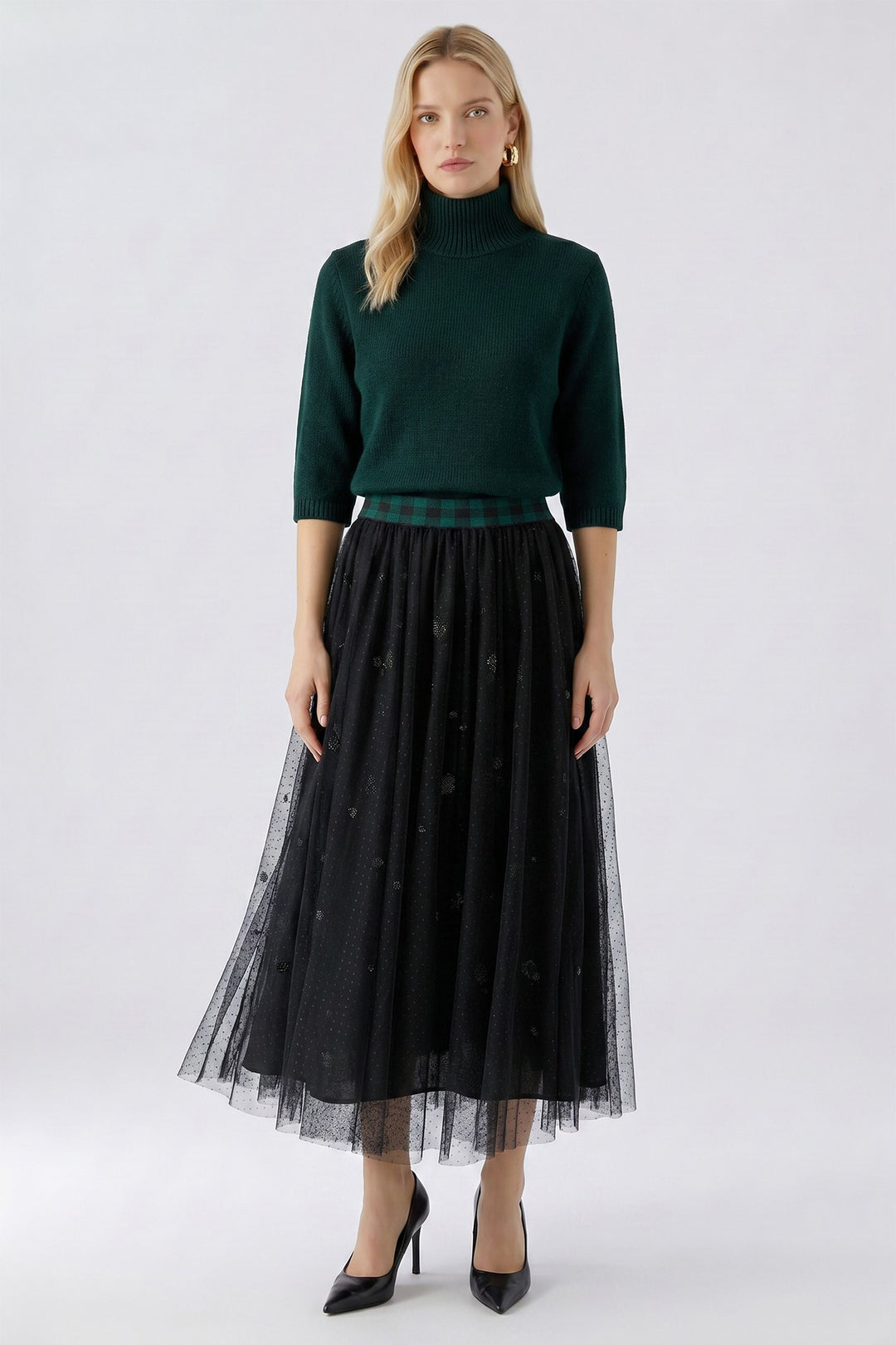 Oui Black Skirt at Shirley Allum