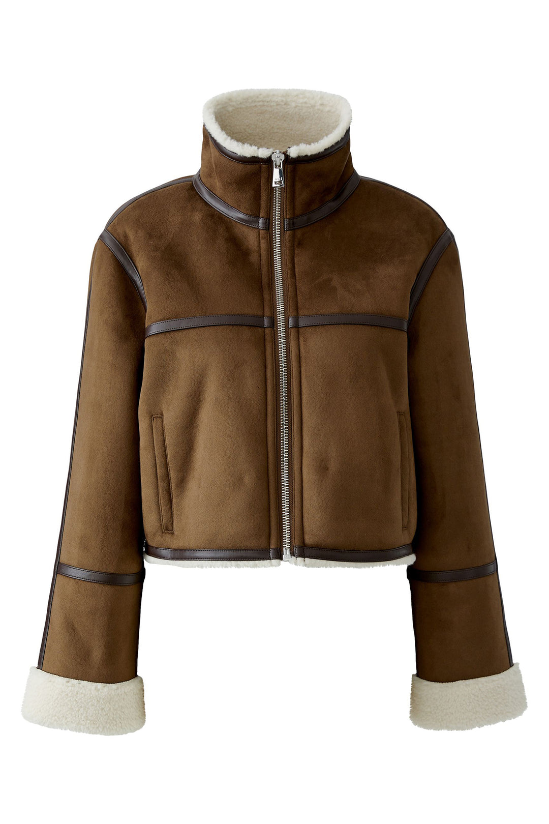 Oui Brown Jacket at Shirley Allum
