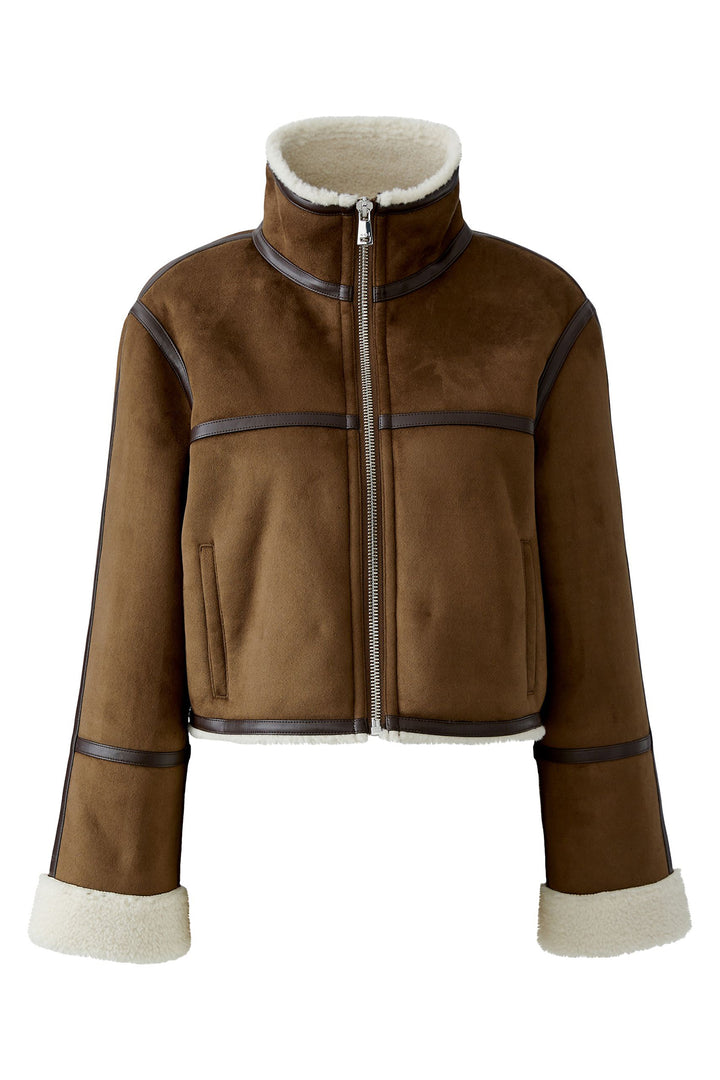 Oui Brown Jacket at Shirley Allum