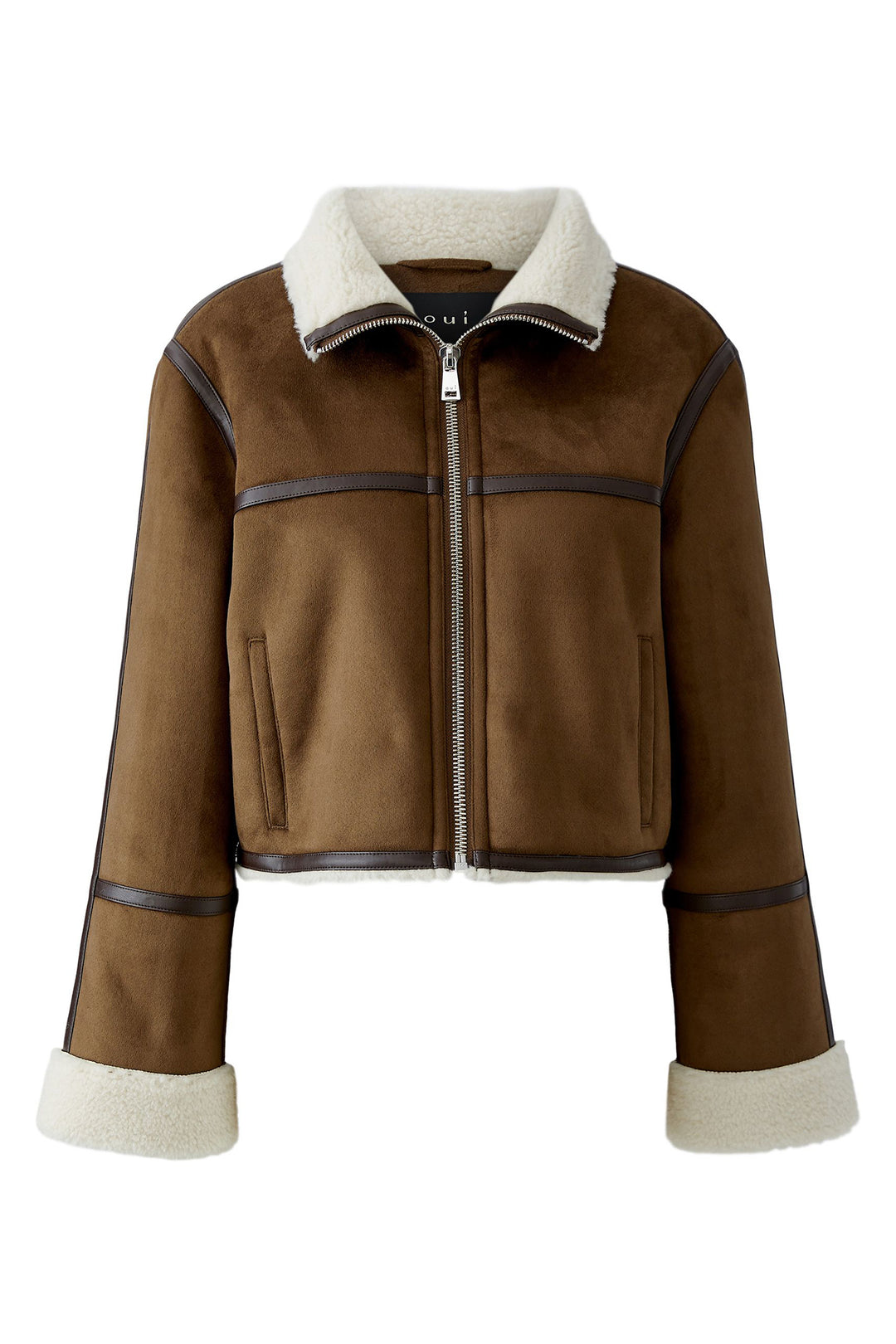 Oui Brown Jacket at Shirley Allum