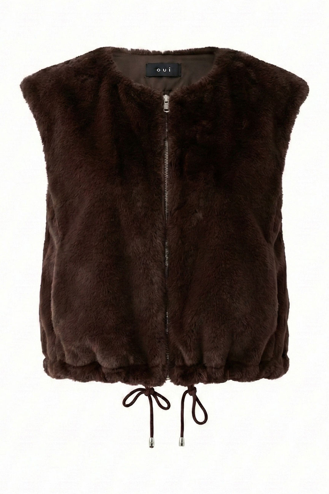 Oui Chocolate Torte Waistcoat at Shirley Allum
