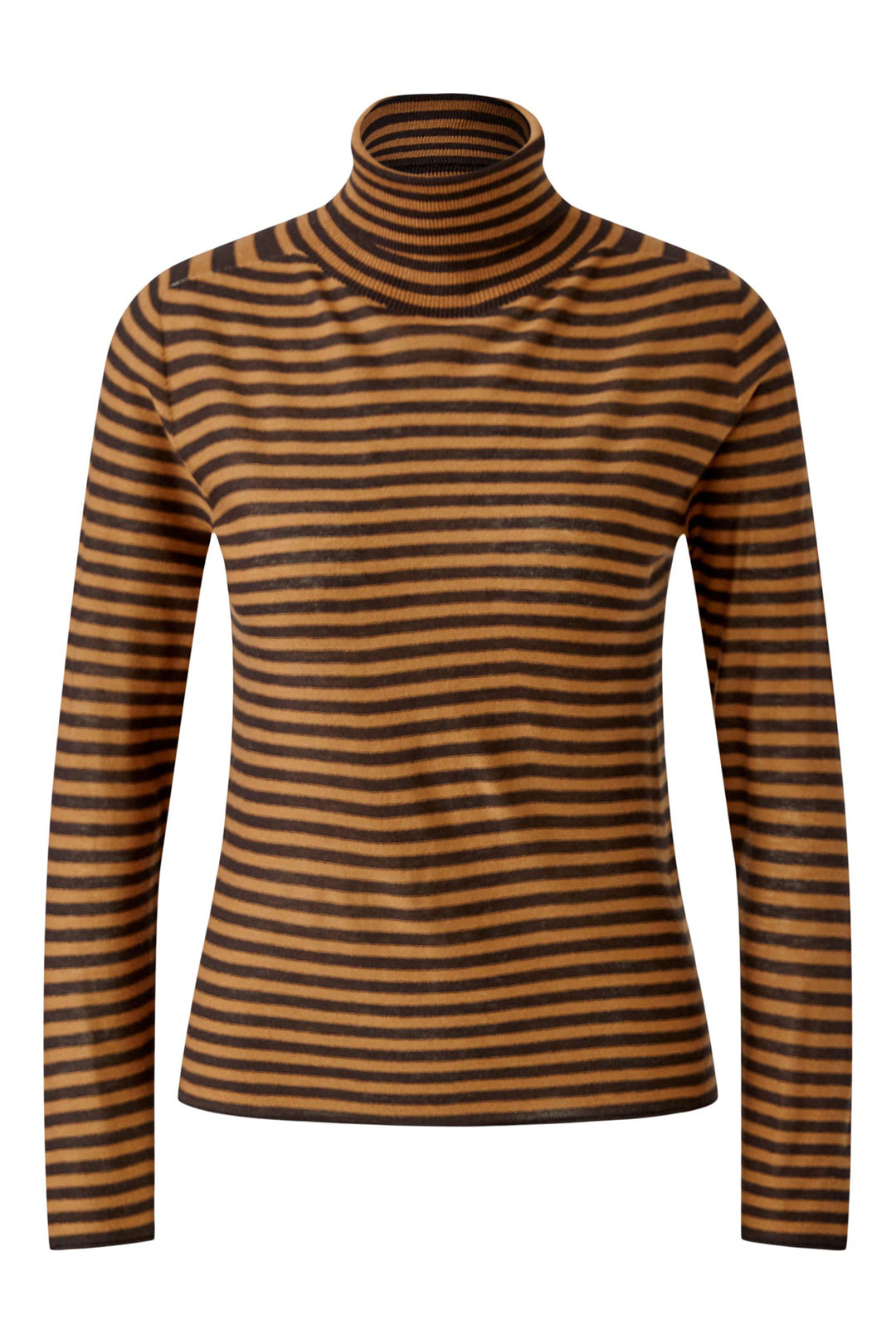 Oui Dark Brown Camel Jumper at Shirley Allum