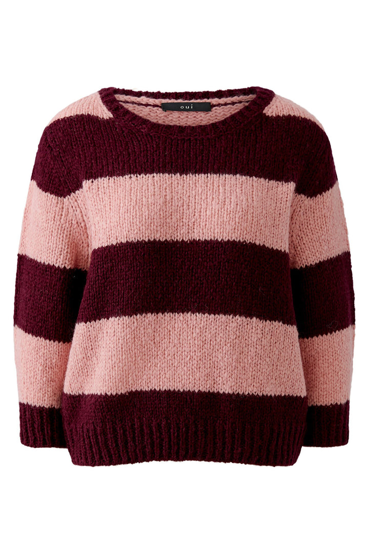 Oui Esmy Dark Red Jumper at Shirley Allum