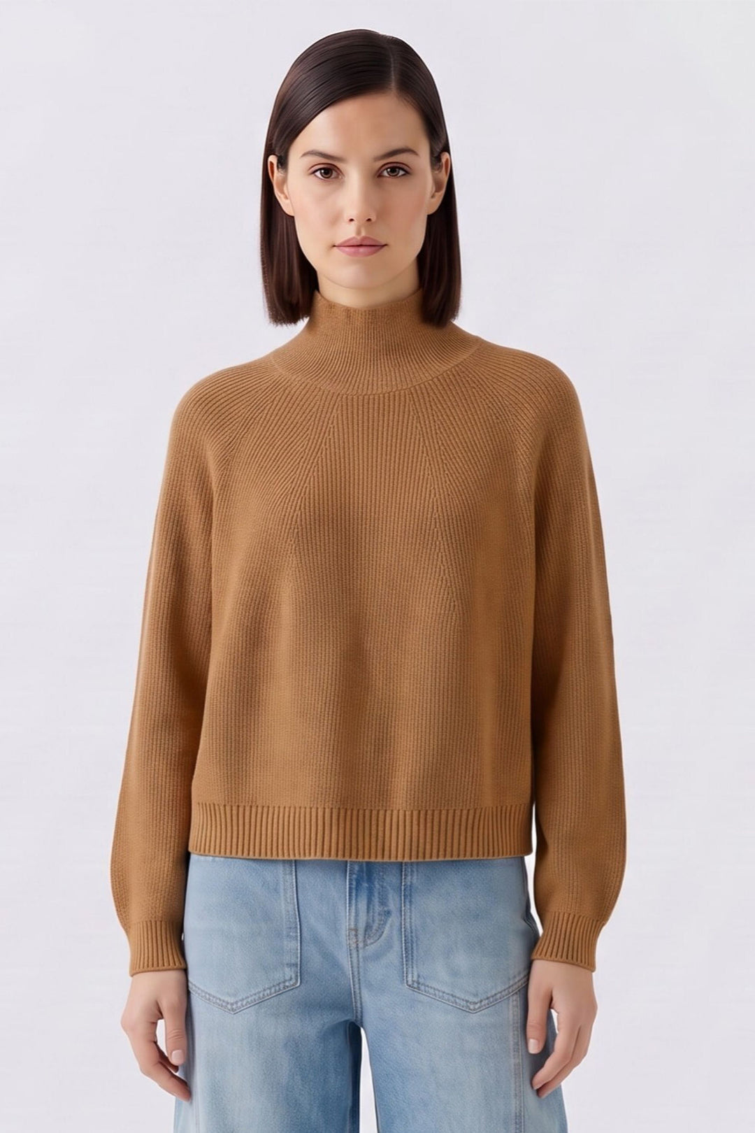 Oui Light Rosewood Jumper 99829-7845, front view