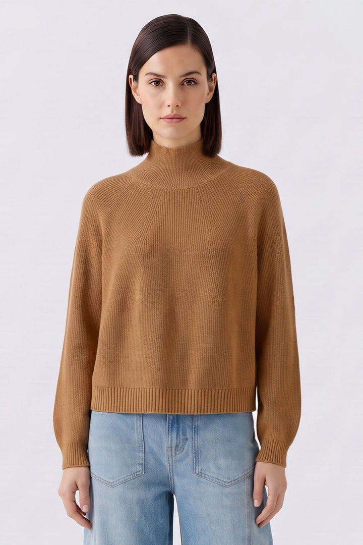Oui Light Rosewood Jumper 99829-7845, front view