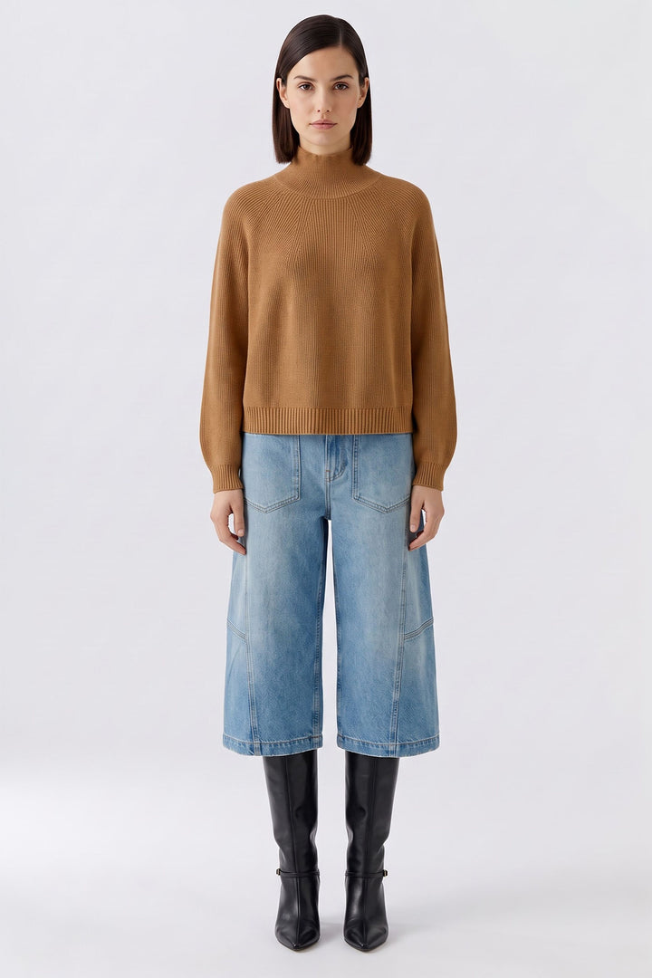 Oui Light Rosewood Jumper 99829-7845, front full length