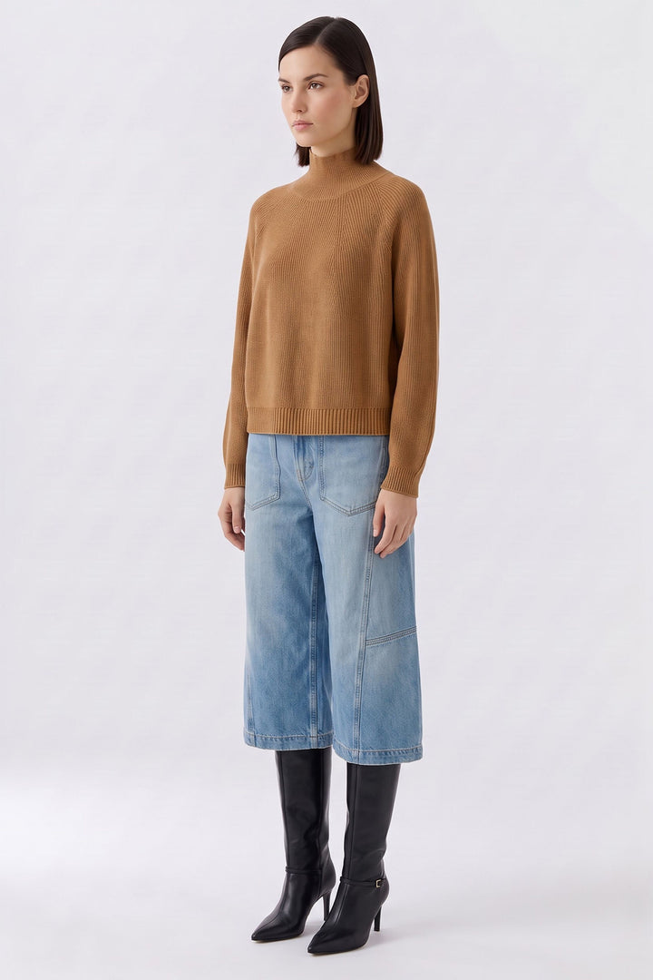 Oui Light Rosewood Jumper 99829-7845, side full length