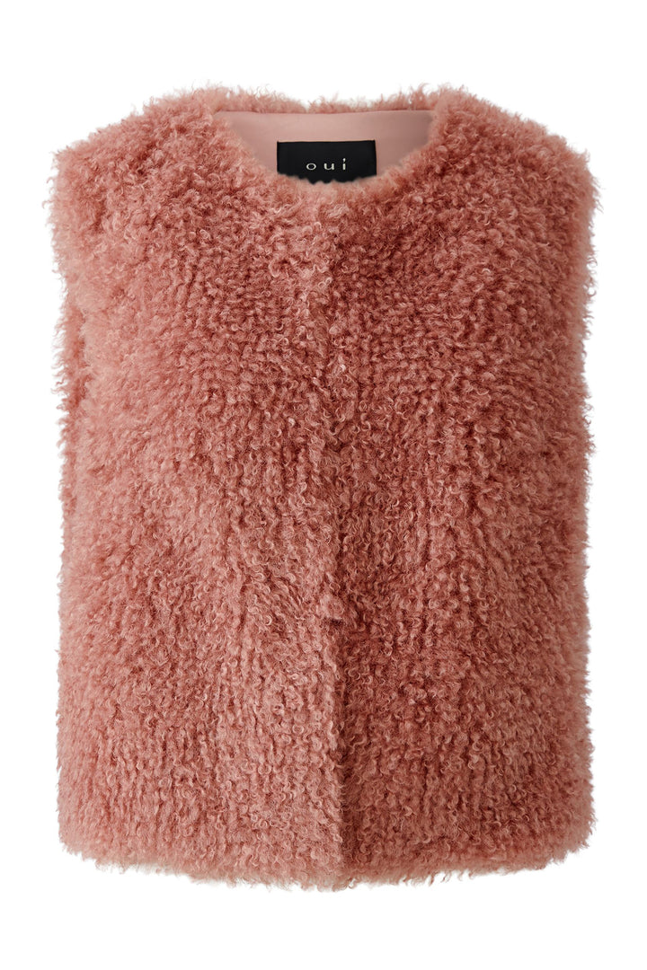 Oui Rose Waistcoat at Shirley Allum